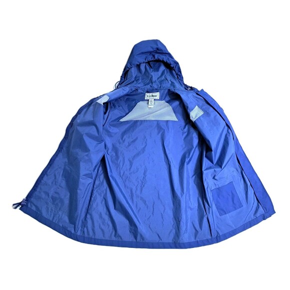 LL Bean PVC Rain Coat Jacket Parka Women's Medium Vintage Blue Waterproof Hooded - Picture 8 of 14